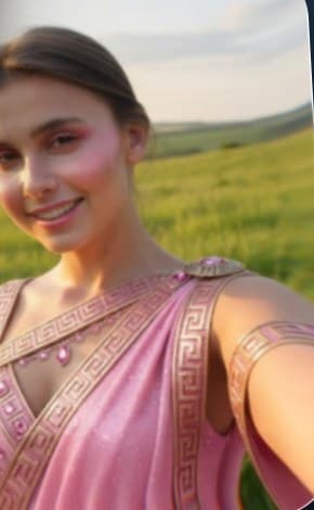 Avatar in a meadow