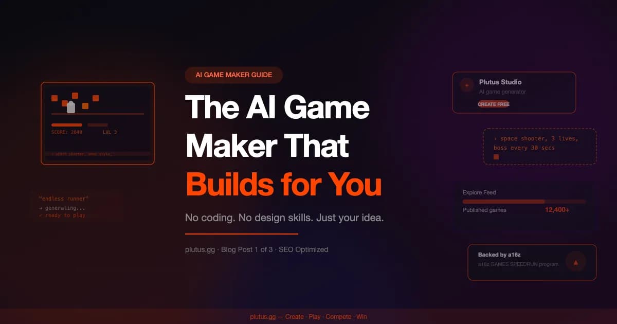 The AI Game Maker That Lets Anyone Create Games in 2026 | Plutus